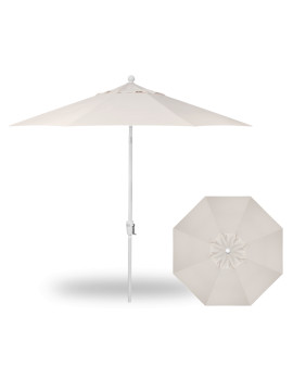 9' Push Button Tilt Umbrella White / Cream
